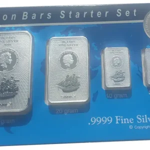 Silberbarren - Münzbarren Cook Inseln Bounty 85 gr Silber Starter Set im Blister Sale