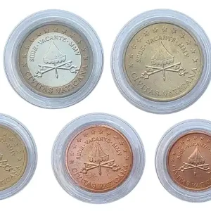 Vatikan 3,88 Euro Sede Vacante Probeprägungen Specimen Top-Qualität