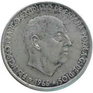 Spanien 100 Pesetas Silbermünze FRANCISCO FRANCO 800/1000 Silber Anlagemünze Angebot