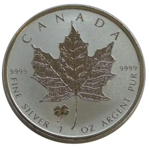 Kanada 1 Oz Silber Maple Leaf 2016 - Privy Mark Kleeblatt Frosted Proof Kostenloser Rückversand