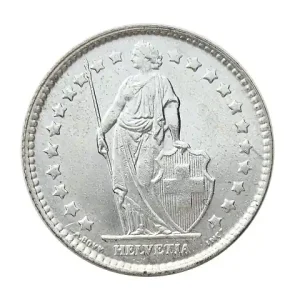 Schweiz 1 Franken Silbermünze 5 gr 835/1000 Silber Exklusiv