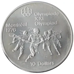 Jetzt Zugreifen Kanada 10 Dollars Silbermünze Olympische Spiele 1976 in Montreal - Diverse Motive
