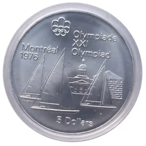 Kanada 5 Dollars Silbermünze Olympische Spiele 1976 in Montreal - Diverse Motive Angebot