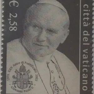 2,58 € Silber Briefmarke Vatikan 2003 Papst Johannes Paul II Limited Edition