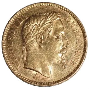 Frankreich 20 Francs Goldmünze Napoleon mit Kranz Beliebt