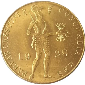 Top-Seller 1 Dukat - Goldmünze Niederlande 1928 Golddukat Utrecht - Handelsdukat