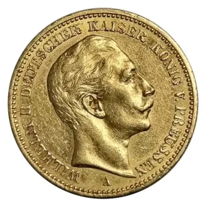 Hochwertig Deutsches Kaiserreich Goldmünze 20 Goldmark Wilhelm II 1900 A