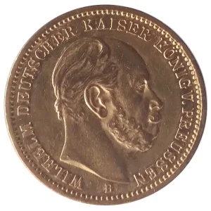 Deutsches Kaiserreich Goldmünze 20 Goldmark Wilhelm I. 1872 B Neu