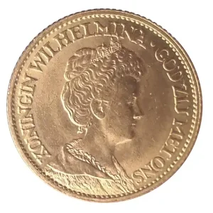 Mega-Angebot 10 Gulden - Goldmünze Niederlande 1913 Königin Wilhelmina