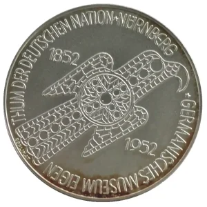 Deutsche Silberunze Germanisches Museum Nur Für Kurze Zeit