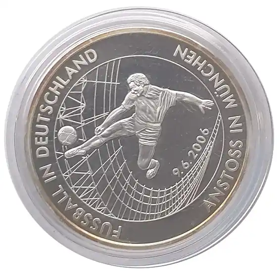 Sale Silbermedaille 20 gr 999/1000 Silber - Anstoss in München Fussball WM 2006