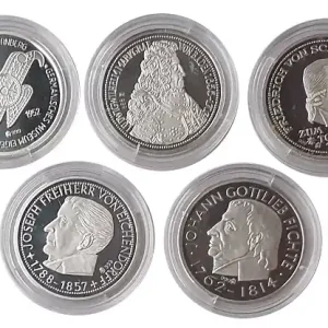Sichere Zahlung Silbermedaillen: Die ersten 5 DM Münzen in Silber 2004 Polierte Platte