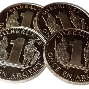 Weltweiter Versand Silbermedaille 1 Unze 31,1 Gramm 999/1000 Feinsilber