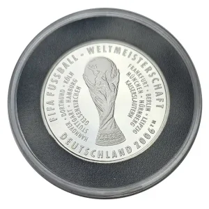 Silbermedaille - Gedenkprägung FIFA WM-Pokal 2006 - 925/1000 Silber mit Zertifikat Aktuell