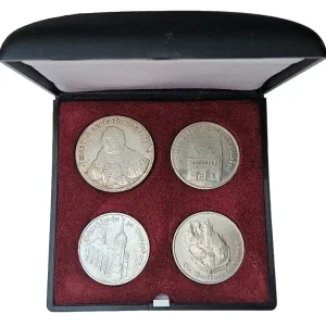 DDR: 4er Set Gedenkmünzen Martin Luther im Etui Jetzt Bestellen