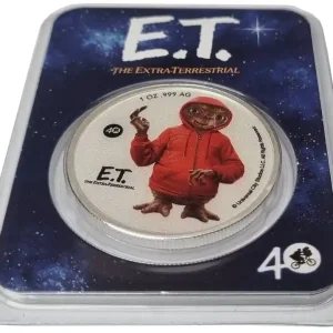 Niue 1 Oz Silber ET - Der Außerirdische 2022 Farbe Color im Slap nur 4.000 Stück! Sofort Bestellen