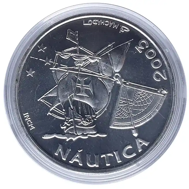 Markenprodukt Portugal 10 Euro Silbermünze Nautica 2003 Schiffsmünze