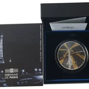 10 Euro Eiffelturm Frankreich Silbermünze 2019 Polierte Platte im Etui Solange Der Vorrat Reicht