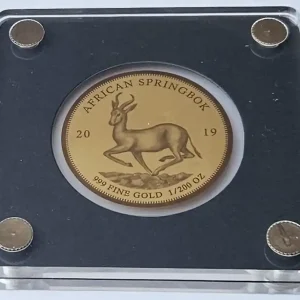 Tschad 5000 Francs 0,155 gr Gold - Springbock 2019 - Bullion Coins of the World mit Zertifikat Geprüft