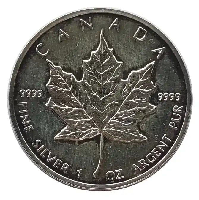 Finale Aktion 1 Oz Silber Maple Leaf 1989 Kanada 5 Dollars Anlagemünze