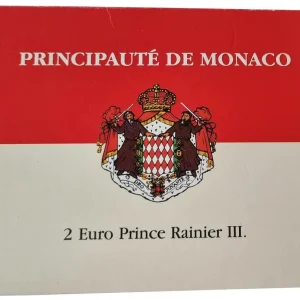 Monaco 2 Euro Fürst Rainier 2003 Stempelglanz im Blister Neue Kollektion