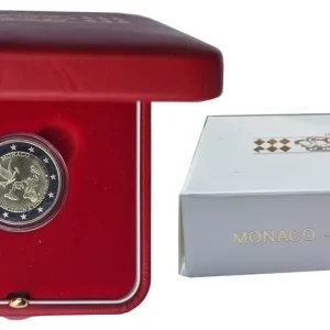 Echt Monaco 2 Euro Gedenkmünze 20 Jahre UNO Mitgliedschaft 2013 PL Prooflike im Etui