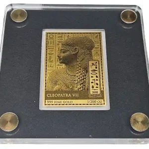 Highlight Tschad 5000 Francs 0,155 gr Gold - Cleopatra VII - mit Zertifikat nur 50.000 Stück!