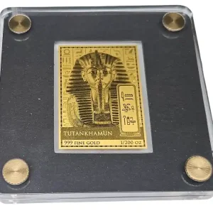 Garantierte Lieferung Tschad 5000 Francs 0,155 gr Gold - Tutanchamun - mit Zertifikat nur 50.000 Stück!