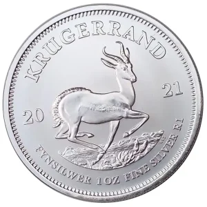 1 Oz Silber Krügerrand 2021 Stempelglanz Südafrika Markenprodukt