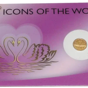 Saisonangebot Ruanda Icons of the World Goldmünze Schwäne 999er Gold Affordable Blister