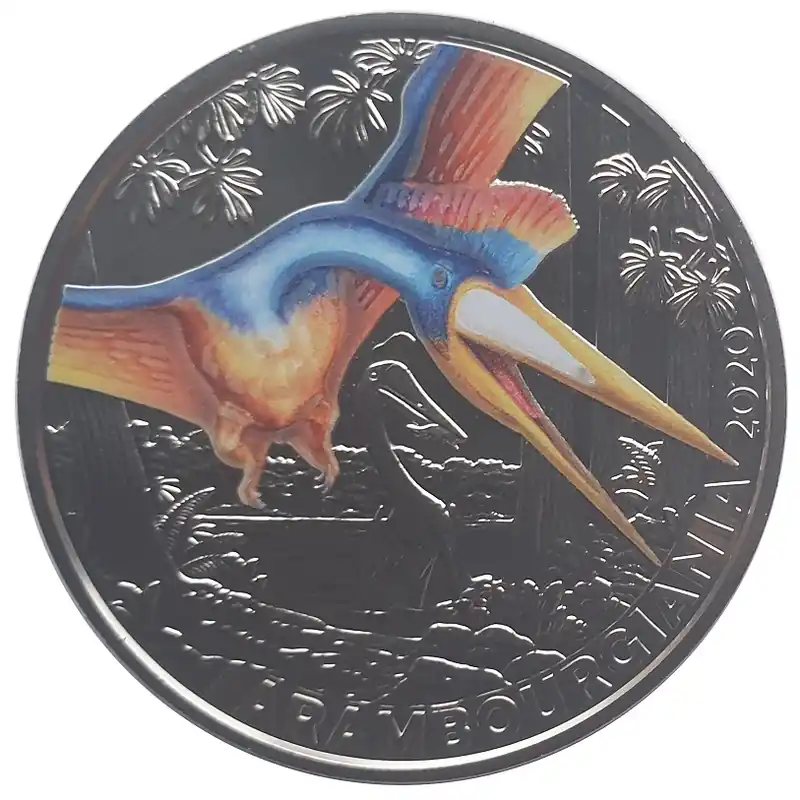 Kostenfreie Lieferung 3 Euro Arambourgiania Flugsaurier 2020 - Dino-Taler-Serie aus Österreich Dinosaurier