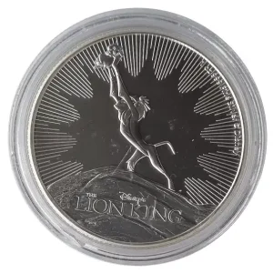 Niue 1 Oz Silber König der Löwen The Circle of Life 2020 in Münzkapsel Neu Im Sortiment