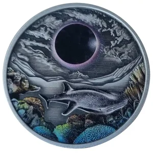 Günstig Australien 2 Oz Silber Ningaloo Eclipse 2023 Antik Finish