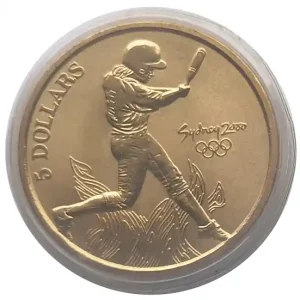 Australien 5 Dollars Sydney 2000 Olympic Games Baseball Bestseller