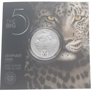 Hochwertig Südafrika 1 Oz Silber Leopard 2020 Big Five Blisterkarte nur 15.000 Stück !