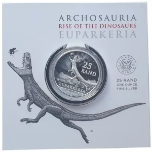 Südafrika 1 Oz Silber Euparkeria 2019 Dinosaurier Blisterkarte nur 50.000 Stück ! Jetzt Zugreifen