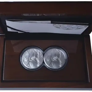 Kostenloser Rückversand Südafrika 2 x 1 Oz Silber Big Five Nashorn Proof Set 2020 nur 1.000 Stück!