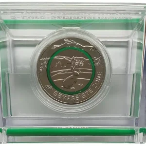 Kracherpreis 5 Euro Gemäßigte Zone 2019 PP - Spiegelglanz Buchstabe F Stuttgart