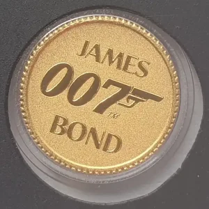 Tuvalu 0,5 gr Goldmünze James Bond 007 - Stempelglanz 2020 im Blister Heißes Angebot