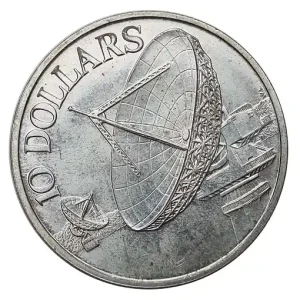 Singapur 10 Dollars 1979 - Silbermünze Kommunikationssatelliten Solange Der Vorrat Reicht