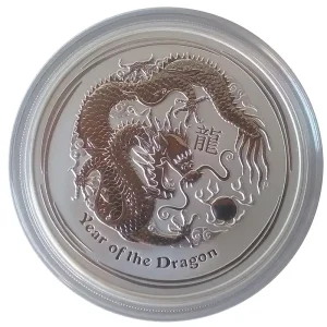 Neu Im Sortiment Australien 5 Oz Silber Lunar II Serie Drache 2012