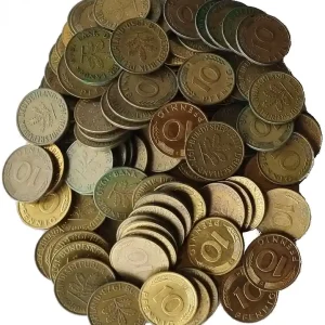 Knallerangebot 10,50 DM Umlaufmünzen 105 x 10 Pfennig