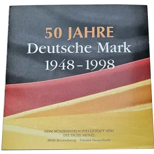 BRD 8,68 DM Kursmünzensatz mit Medaille im MDM Folder Kostenfreie Lieferung