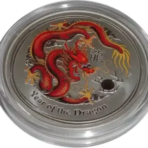 Mega-Angebot Australien 5 Oz Silber Lunar Drache II 2012 Farbe