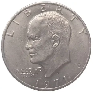 USA One Dollar Eisenhower Weißkopfseeadler 1971 Neu