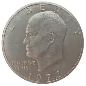USA One Dollar Eisenhower Weißkopfseeadler 1972 Top-Seller