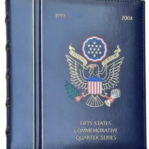 USA: Sammelalbum mit 50 State Quarters 1999 - 2008 (D Denver) Komplettsatz Sonderangebot