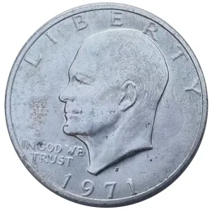 Super-Preis USA One Dollar Silber Eisenhower Weißkopfseeadler 1971 S San Francisco