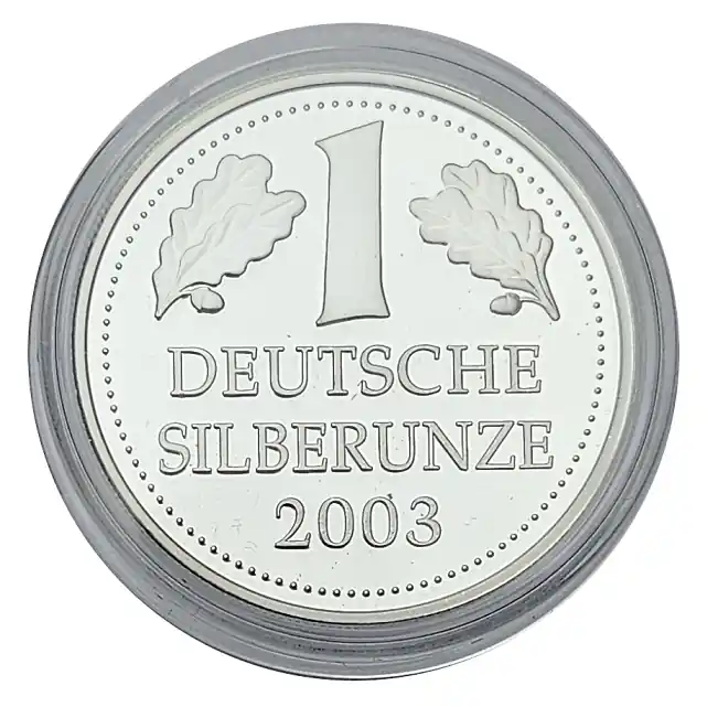 Nur Für Kurze Zeit Deutsche Silberunze 2003 - 1 Unze 31,1 Gramm 999/1000 Feinsilber