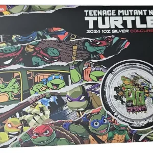 Tuvalu 1 Oz Silber Ninja Turtles 2024 Farbe im Blister Nur Heute